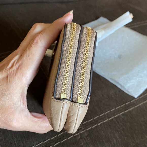 Coach Double corner zip wristlet in pebble leather - Picture 8 of 11